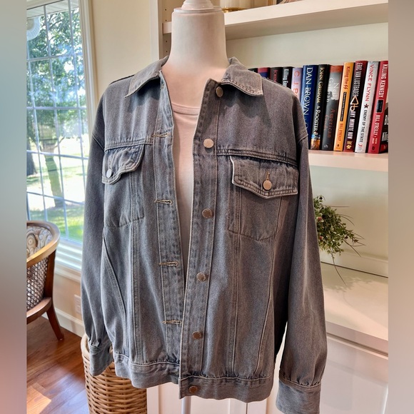 Jackets & Blazers - Oversized Jean Jacket Size 12
